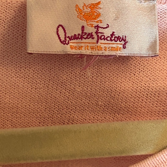 Quacker Factory Pink Knit Top - Picture 3 of 5